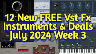 12 Best New FREE VST Effect Plugins, Vst Instruments, Sample Packs & Deals - JULY 2024 Week 3