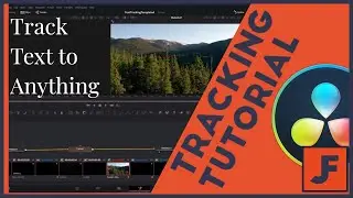 Easy Motion Tracking - stick text to ANYTHING - Davinci Resolve 16