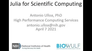 Julia for Scientific Computing