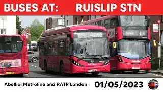 London buses at Ruislip Station 01/05/2023