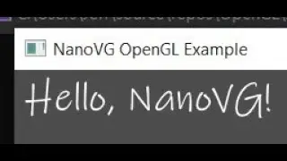 ChatGPT OpenGL: Effortlessly Render Text in C++ with nanoVG and GLFW