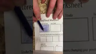 Colored pencil strokes