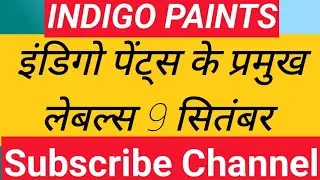 INDIGO PAINTS SHARE ANALYSIS 9 SEPTEMBER INDIGO PAINTS SHARE LATEST NEWS INDIGO PAINTS SHARE LATEST