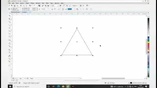 how to make triangle shape in coreldraw | coreldraw x7 | coreldraw tips and tricks