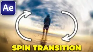 Spin Transition Tutorial in After Effects | Spin Blur Rotation Transition