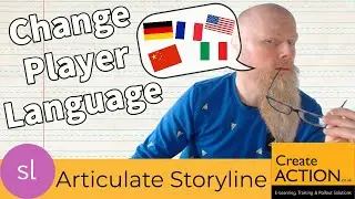 How to change the PLAYER LANGUAGE in Articulate Storyline
