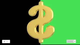 4K Dolar Green SCREEN video 3D Template Green Screen Video /|\ Creative Commons /|\ No Copyright.