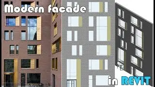 Learn Revit in 5 minutes: Modern facade #2