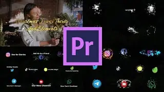 Christmas Magic Social Media Lower Thirds And Elements | Premiere Pro MOGRT