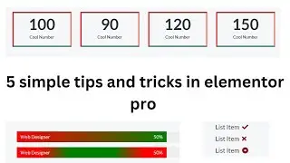 5 simple tips and tricks in elementor pro | 5 Elementor Pro Tips and Tricks