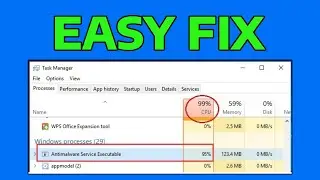 Antimalware Service Executable High CPU Usage (Msmpeng.Exe) - How To Fix