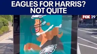 Eagles working to remove 'counterfeit' ads endorsing Kamala Harris