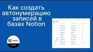 Как сделать автоматическую нумерацию записей в базе Notion