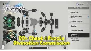 20+ Chest & Puzzle Divination Commission Map - Honkai Star Rail