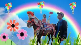 Kuda - Kuda Renggong Lucu di Pameran - Horses CARRIAGE - Lagu Naik Delman Seru