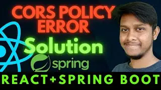 CORS Policy Error Solution in React+Spring Boot Project 