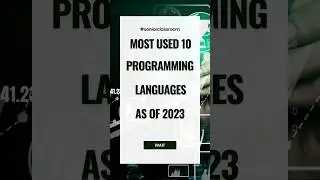 Most used 10 programming languages as of 2023 