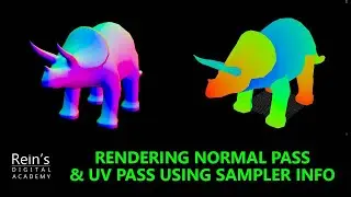 Rendering Normal Pass, UV pass using Sampler Info node. Utility in Hypershade Maya. Render pass