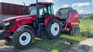 Замена топливных фильтров на YTO- X1304 / Кручу и показываю пресс Vicon 1901