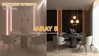 Vray 5 Sketchup interior | Realistic Render Settings #12