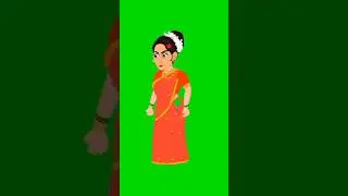 Green Screen Village woman video 