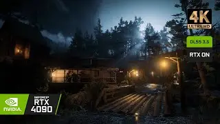 Red Dead Redemption 2 | Rainy Night in Strawberry | MAX Settings 2023 | RTX4090 [4K60]