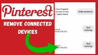 How to Remove a Connected Device on Pinterest Laptop/PC (2024)