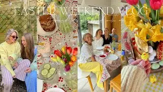 EASTER WEEKEND VLOG ,  GIRLY BRUNCH , EASTER EGG FUN & MINI ZARA SPRING TRY ON HAUL! | India Moon