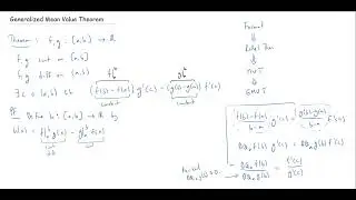 The Generalized Mean Value Theorem