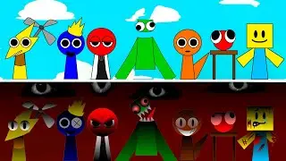 Incredibox Sprunki x Rainbow Friends Mod! All Normal Versions Vs All Horror Versions