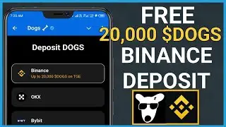 How to withdraw $DOGS to Binance and get free 20,000 $DOGS