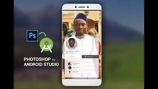 Profile UI Design Photoshop to Android Studio