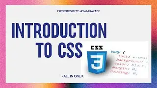 Introduction to CSS #webdevelopment #css