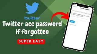 How to Reset Twitter Account password | Change Twitter Forgotten Password