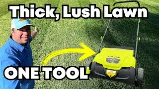 For A THICK & LUSH Lawn, DO THIS!  Featuring Sun Joe Scarifier & Dethatcher AJ801E