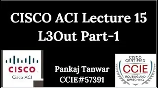 CISCO ACI LECTURE 15 (L3out Part 1) CCIE 57391