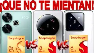 NO ES TAN POTENTE! 🙄 Poco F6 VS Gamas Premium Pruebas De Rendimiento - SN 8s Gen 3 VS Gen 2 VS Gen 3