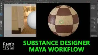 Substance 3D Designer to Maya Workflow by exporting textures and rendering for beginners