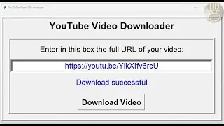 Create a YouTube Downloader using Tkinter in Python - Tutorial