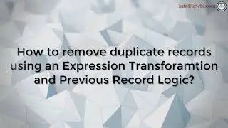 How to identify the Duplicates in Informatica using Expression Transformation