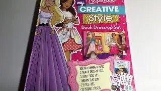 My Barbie Creative Styles Book Dress-up Set