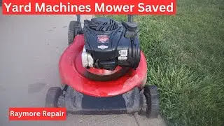 Yard Machines 21 inch Push Mower Saved From the Trashman.