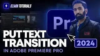 How to Put Text Transition in Adobe Premiere Pro 2024 | How to Apply Text Transitions Premiere Pro