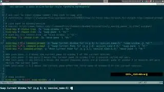 Tmux Swap Windows Pane Interactively - Linux TMUX