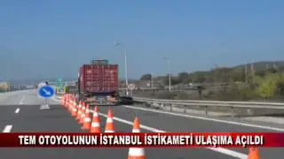 TEM OTOYOLUNUN İSTANBUL İSTİKAMETİ ULAŞIMA AÇILDI (15.10.2016 - BOLU)