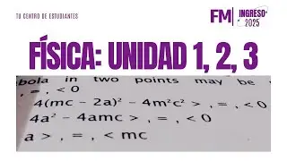 CLASE DE APOYO FISICA: unidad 1, 2, 3