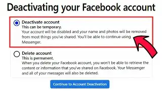 How to Deactivate Facebook 2022  ||  deactivate facebook account on pc || temporary disable facebook