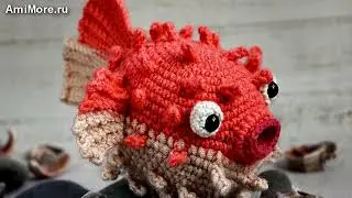 Амигуруми: схема Рыба Фугу. Игрушки вязаные крючком - Free crochet patterns.