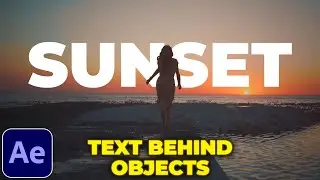 Add Text Behind Moving Object in After Effects | Rotobrush Tutorial