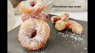 Fried donuts easy recipe Soft And Fluffy Donut Recipe yummy